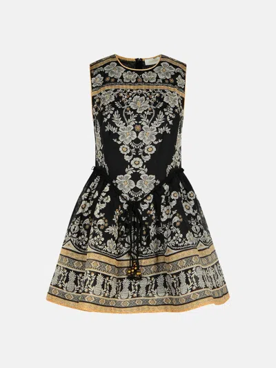 Zimmermann 'peplum' Black Silk Blend Dress