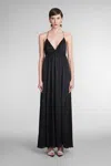 Zimmermann Open-back Gathered Silk Maxi Dress In Black