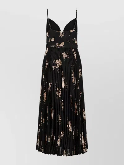 Zimmermann Picnic Dress Sunray Pleated Skirt Belt In Multi