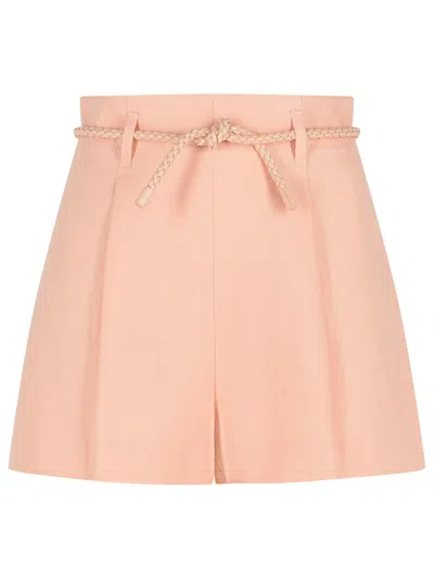 Zimmermann Pink Silk Blend Shorts Women