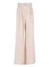 Zimmermann Pink Silk Tuck Pants In Petal