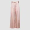 Zimmermann Pink Silk Pants In Petal