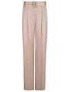 Zimmermann High Waist Silk Tuck Wide Leg Pant