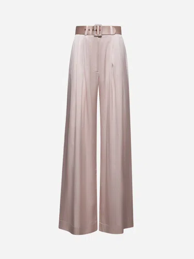 Zimmermann Pink Silk Palazzo Pants