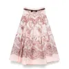 Zimmermann Printed Linen Blend Crush Skirt