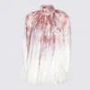 Zimmermann Crush Pleated Floral-print Crepon Blouse