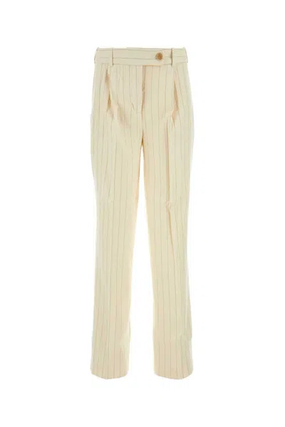 ZIMMERMANN PINSTRIPED PLEATED TROUSERS