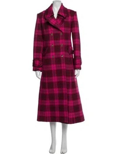 Pre-owned Zimmermann Plaid Print Coat In Multi