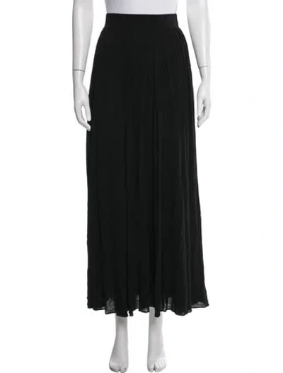 Pre-owned Zimmermann Pleated Accents Long Skirt W/ Tags In Black