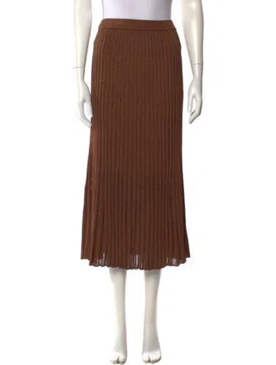 Pre-owned Zimmermann Pleated Accents Midi Length Skirt
