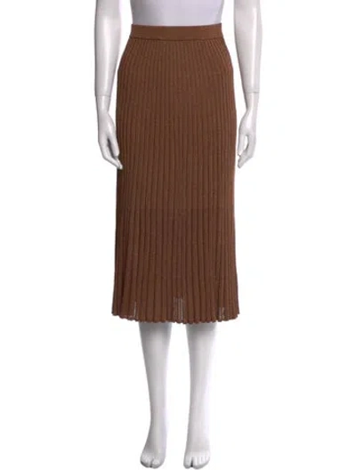 Pre-owned Zimmermann Pleated Accents Midi Length Skirt