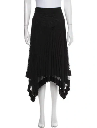 Pre-owned Zimmermann Pleated Accents Midi Length Skirt In Multi