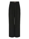 Zimmermann Pleated Trousers With Belt In Black