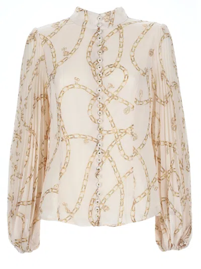 ZIMMERMANN PLEATED BLOUSE "SUNRAY"