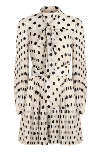 Zimmermann Pleated Dress In White