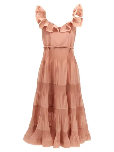 Zimmermann 'pleated Fill Midi' Dress