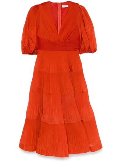ZIMMERMANN ZIMMERMANN PLEATED MIDI DRESS