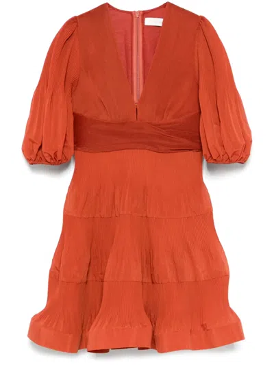ZIMMERMANN PLEATED MINI DRESS