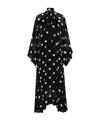 Zimmermann Womens Black Cream Dot Crush Billow Polka-dot Stretch-recycled-polyester Midi Dress In Black
