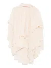 Zimmermann Pleated Polka-dot Blouse In Neutral