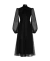 Zimmermann Pleated Recycled Polyester Minidress In Black