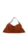 Zimmermann Pleated Suede Tote Bag