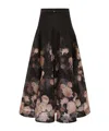 Zimmermann Pleated Trumpet Mid-length Dress In Black