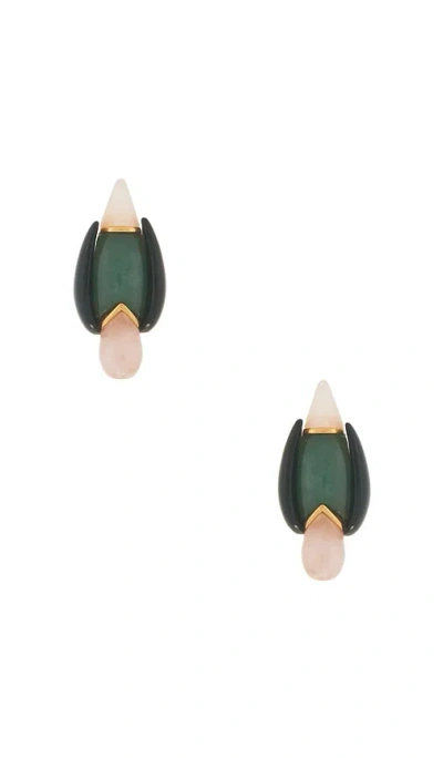 Zimmermann Plume Stud Earrings In Multi