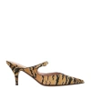 Zimmermann Aura Mules 65mm Tan Tiger 40 In Nude