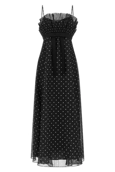 Zimmermann Polka Dot Dress In Black