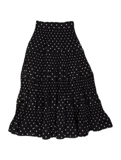 Pre-owned Zimmermann Polka Dot Print Midi Length Skirt In Brown