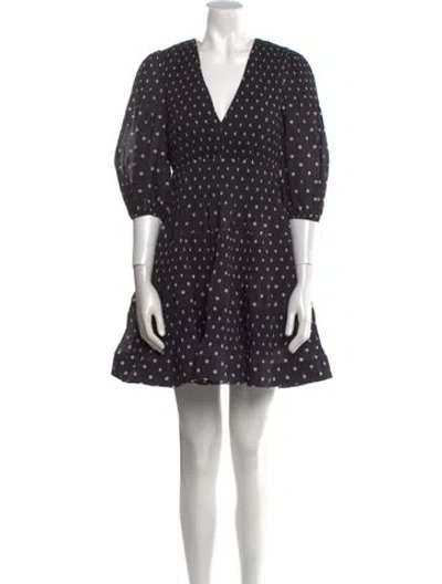 Pre-owned Zimmermann Polka Dot Print Mini Dress In Multi