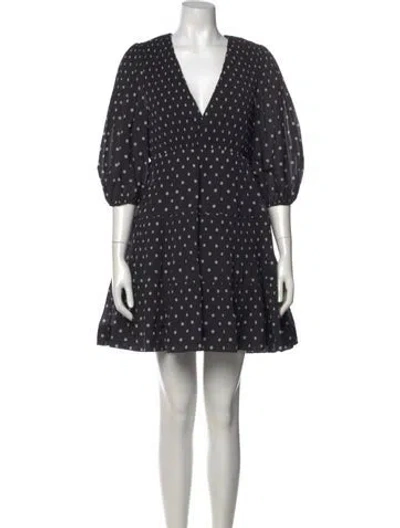 Pre-owned Zimmermann Polka Dot Print Mini Dress In Multi