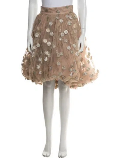 Pre-owned Zimmermann Polka Dot Print Mini Skirt In Neutral