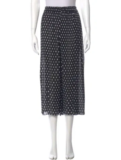 Pre-owned Zimmermann Polka Dot Print Wide Leg Pants In Blue