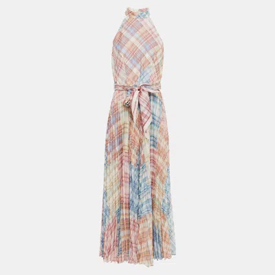 Pre-owned Zimmermann Polyester Midi Dress 3 In Multicolor