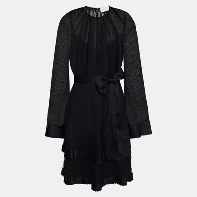 Pre-owned Zimmermann Polyester Mini Dress 0 In Black