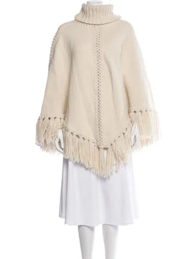 Pre-owned Zimmermann Poncho In Neutral