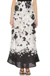 Zimmermann Woman Maxi Skirt White Size 3 Linen In Multi