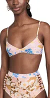 ZIMMERMANN POP BULLET BRA TOP SPLICED