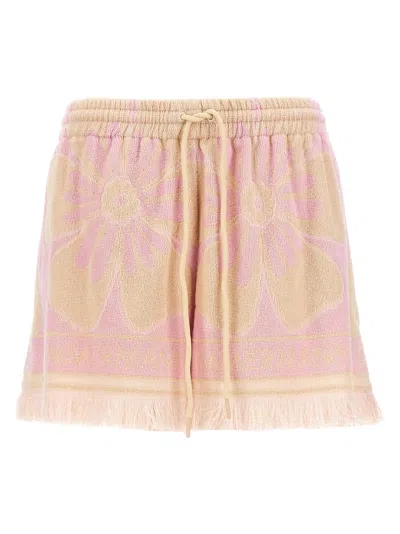 Zimmermann Pop Towelling Shorts In Pink