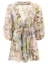 Zimmermann Pop Wrap Mini Dress