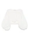 Zimmermann Long-sleeved Top In 白色