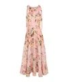 Zimmermann Acacia Broderie Anglaise Linen Midi Dress In Nude