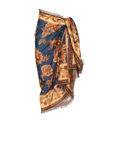 Zimmermann Printed Beach Towel In Brown