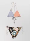Zimmermann Printed Bikini Set With Adjustable Straps