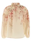 Zimmermann Printed Blouse In Neutral
