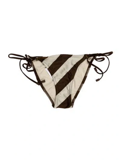 Pre-owned Zimmermann Printed Bottoms W/ Tags In Brown