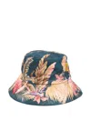 Zimmermann Printed Canvas Bucket Hat