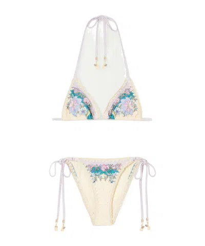 ZIMMERMANN ZIMMERMANN INDRA CROCHET DETAIL BIKINI